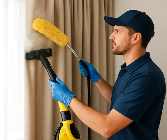 Emergency same-day curtain stain removal coomera Matty Curtain Cleaning