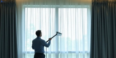 Commercial curtain stain removal service coomera hotels offices restaurants
