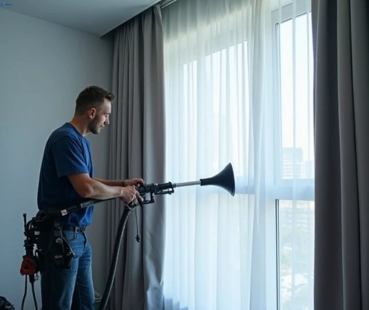 Professional curtain stain removal process equipment Matty Curtain Cleaning coomera