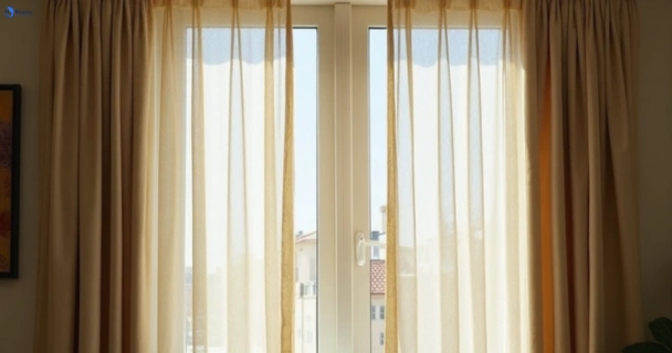 Dull dusty drapes in coomera before professional cleaning